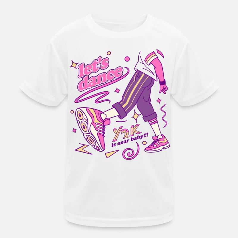 Y2K Dance Vibe Sneaker Kunst Kinder Funktions-T-Shirt