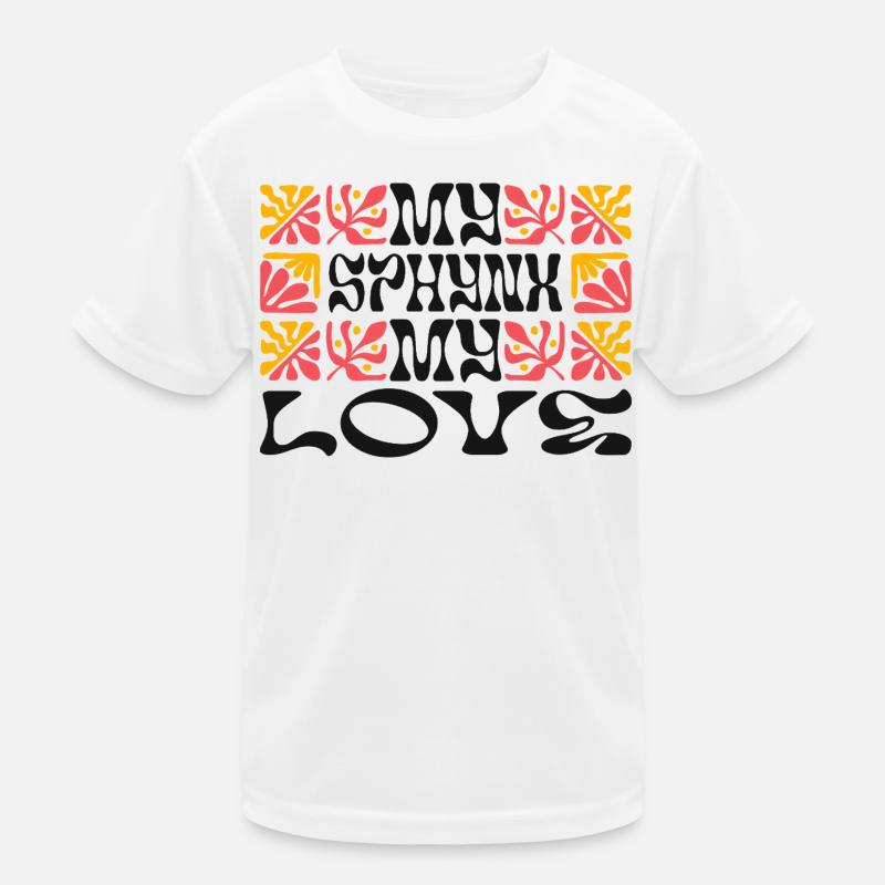 Amour des chats Sphinx T-shirt sport Enfant