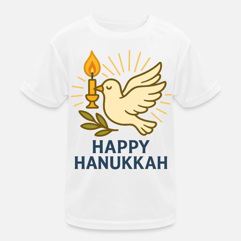 Pigeon de Hanoukka heureux colombe de la paix T-shirt sport Enfant