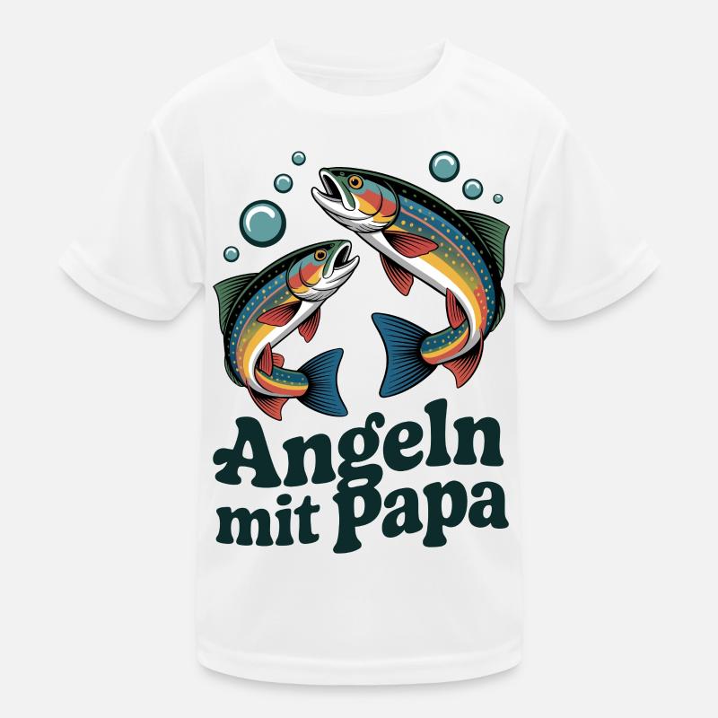 Fishing with Dad Kids Functional T-Shirt