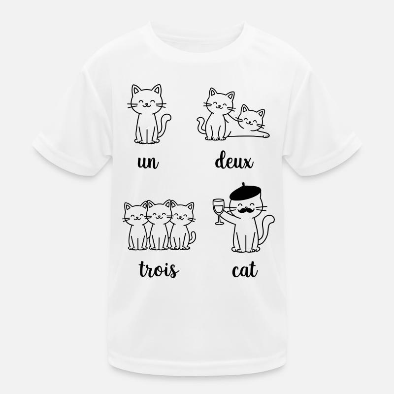 Katzengruppe Wortspiel Muster Kinder Funktions-T-Shirt