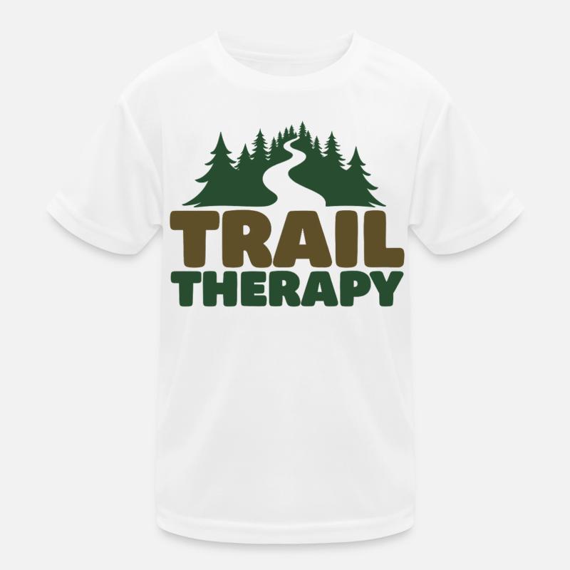TRAIL THERAPY Dicton Déclaration T-shirt sport Enfant