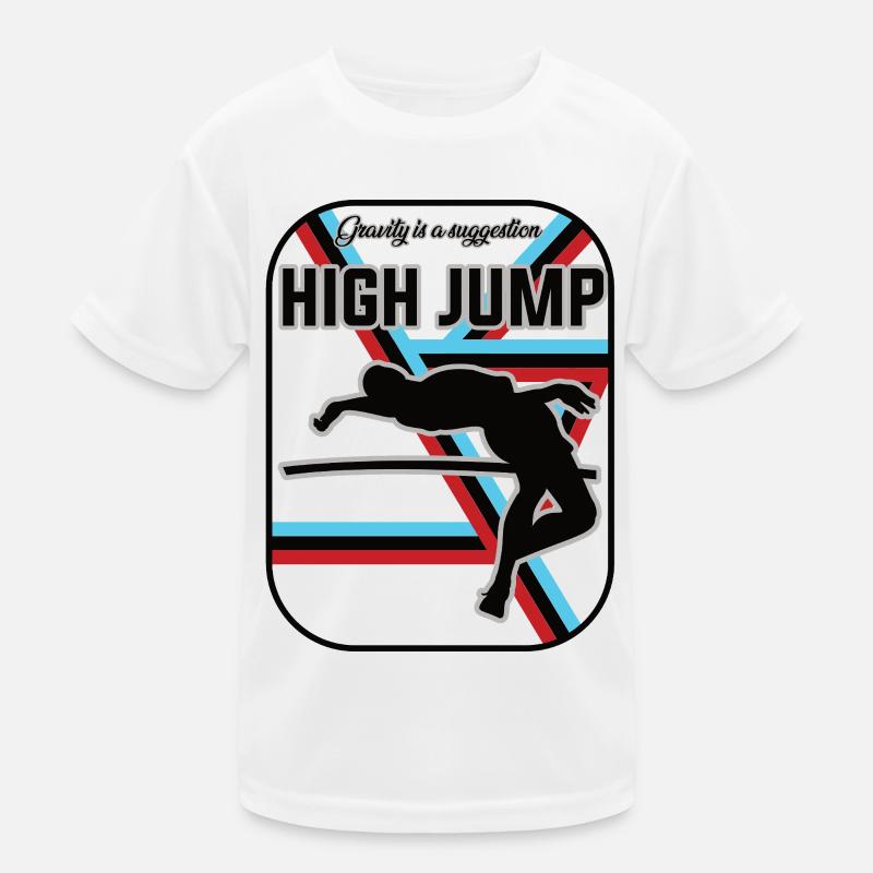 Hochsprung Design – Fly over your limits Kinder Funktions-T-Shirt