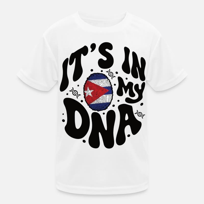 ADN cubain Cuba Drapeau hispanique T-shirt sport Enfant