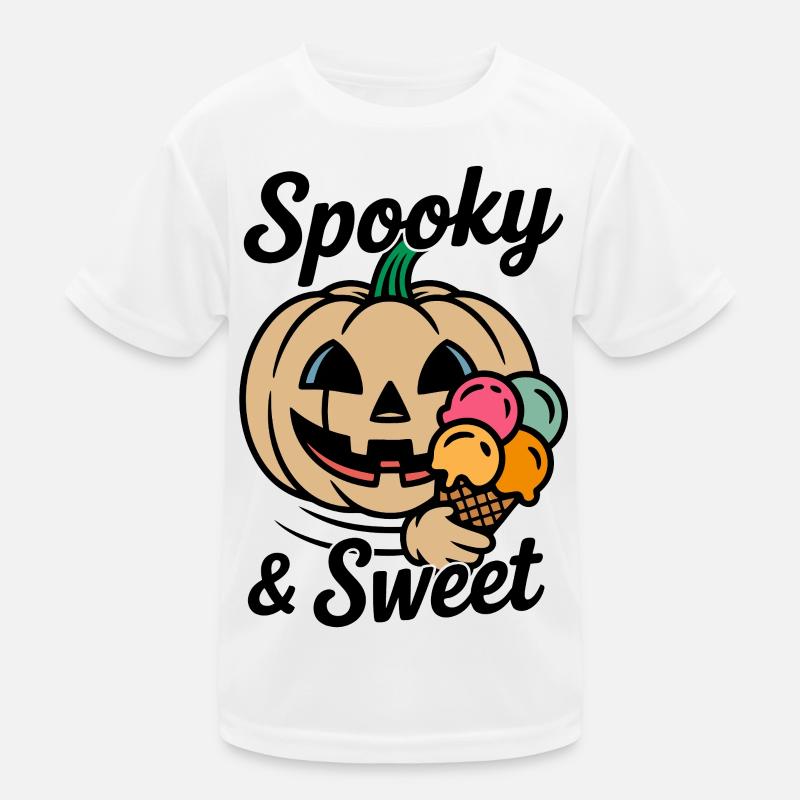 Kürbis mit Eiscreme Cartoon Kids Functional T-Shirt