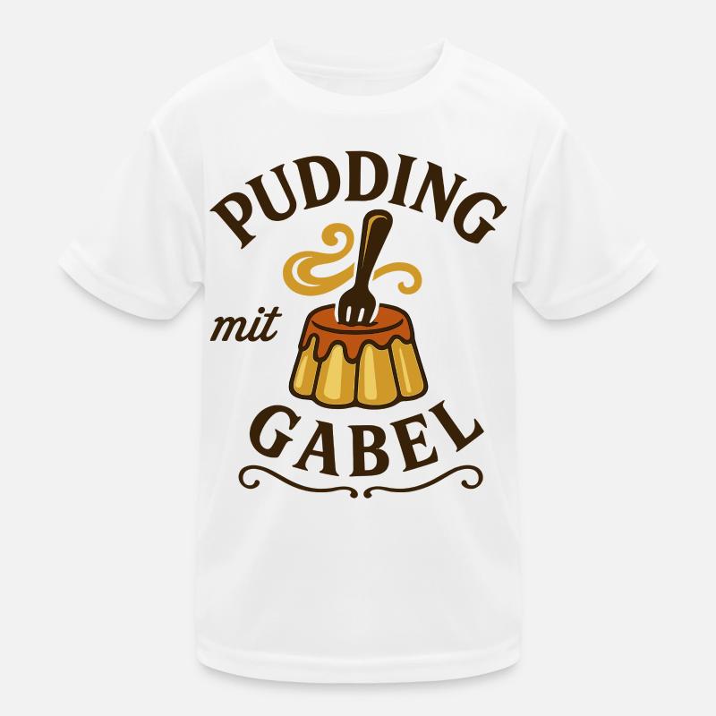 Pudding with fork Kids Functional T-Shirt