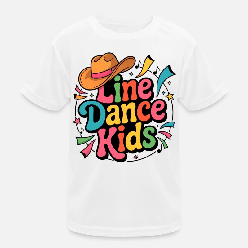 Line Dance Kids Kinder tanzen Linedance Kinder Funktions-T-Shirt