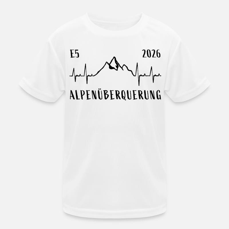 Alpenüberquerung E5 2026 Kinder Funktions-T-Shirt