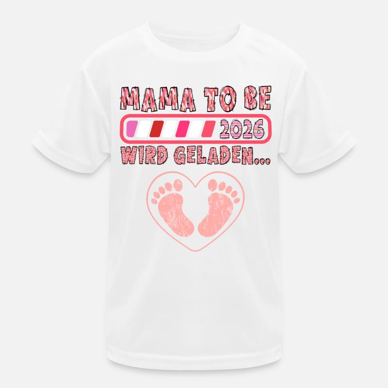 Bald Mama MAMA TO BE WIRD GELADEN LUSTIG Kinder Funktions-T-Shirt