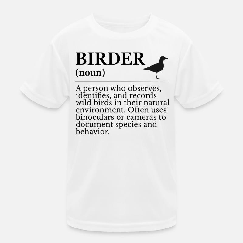 Birder Definition - Vogelbeobachter Kinder Funktions-T-Shirt