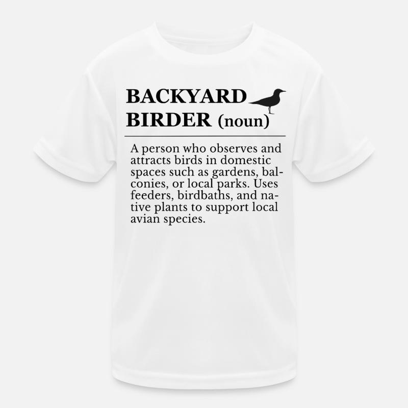 Observation des oiseaux dans le jardin T-shirt sport Enfant