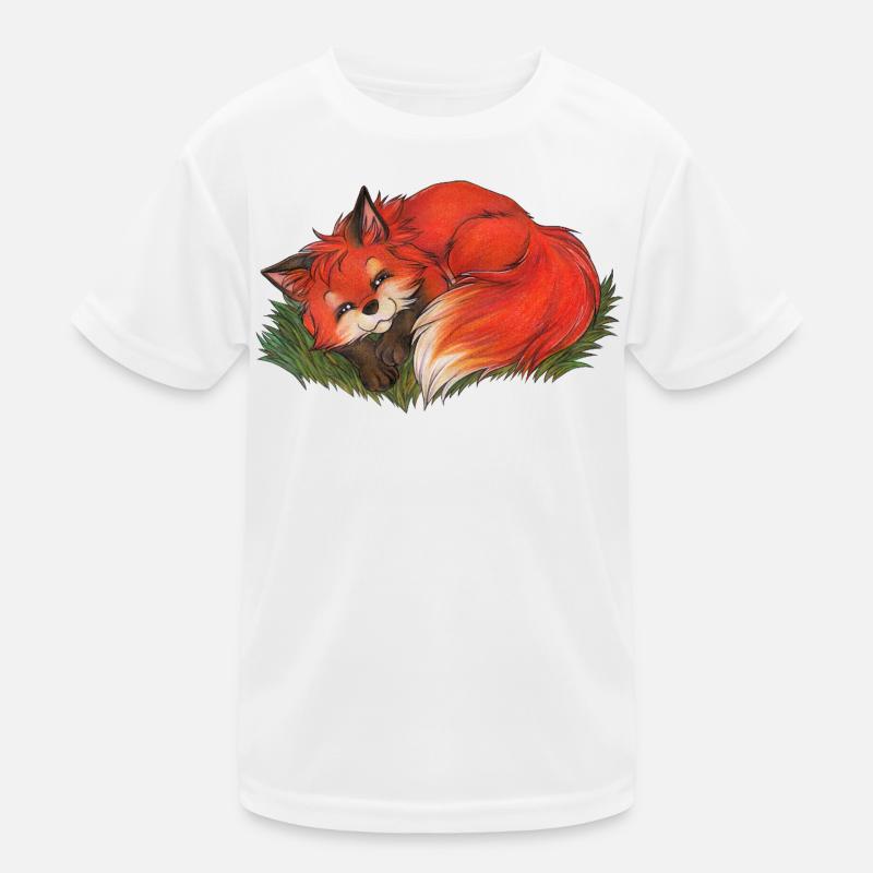 Cute Fox Gift for Fox Fan Boys & Girls Kids Functional T-Shirt