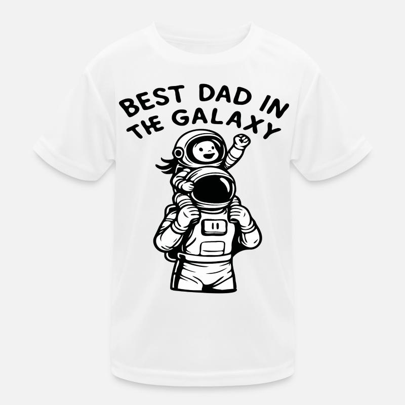 Bester Vater in der Galaxis Astronaut Kinder Funktions-T-Shirt