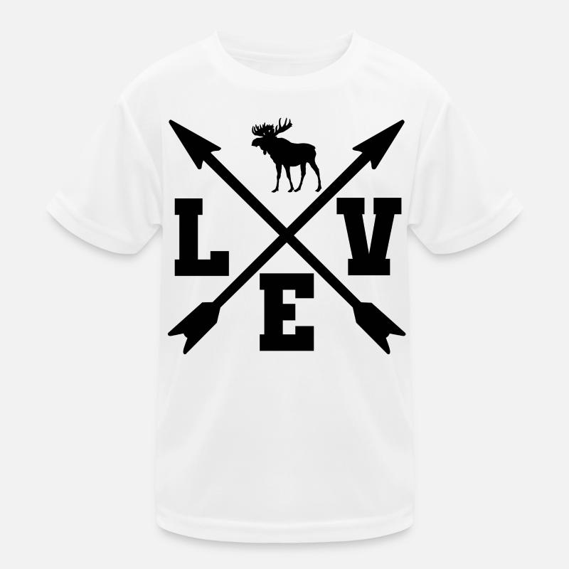 Elch Kinder Funktions-T-Shirt