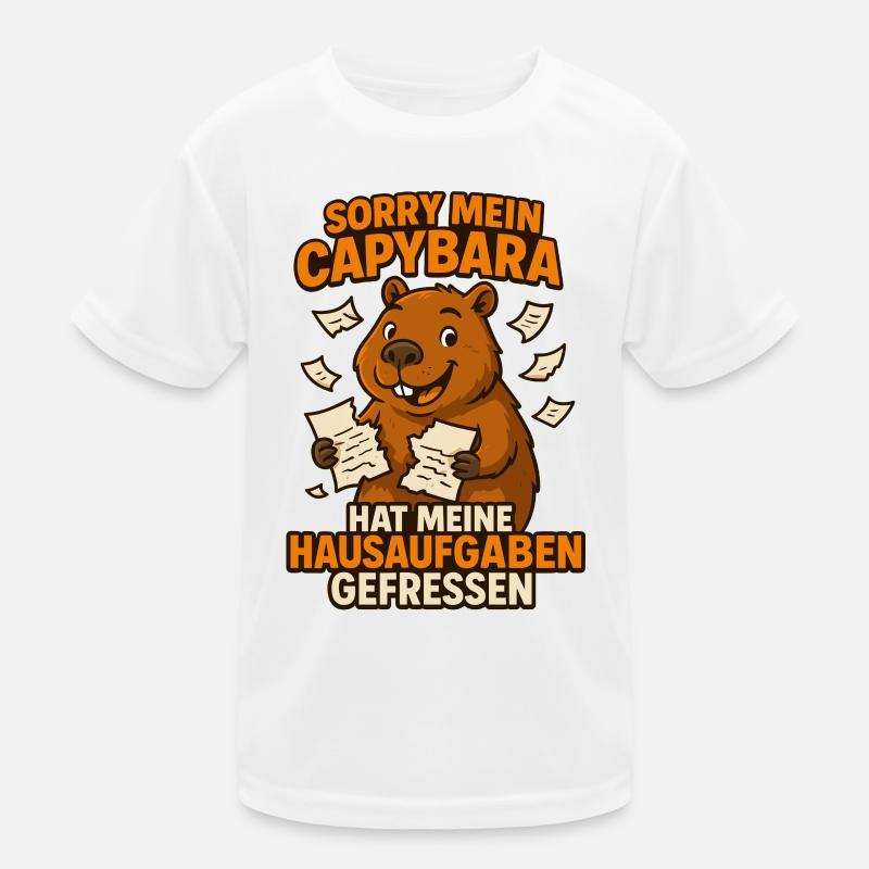 Mon capybara a mangé mes devoirs T-shirt sport Enfant