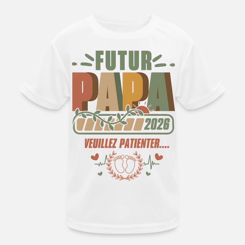 Werdender Papa 2026 Schwangerschaft Ankündigung Humor Geschenk Kinder Funktions-T-Shirt