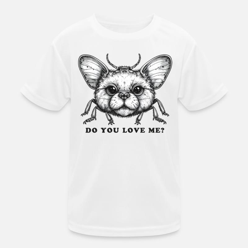 A fantastic creature with the question Do You love Me? Kids Functional T-Shirt