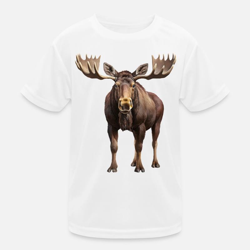 Elk - Kids Functional T-Shirt - white