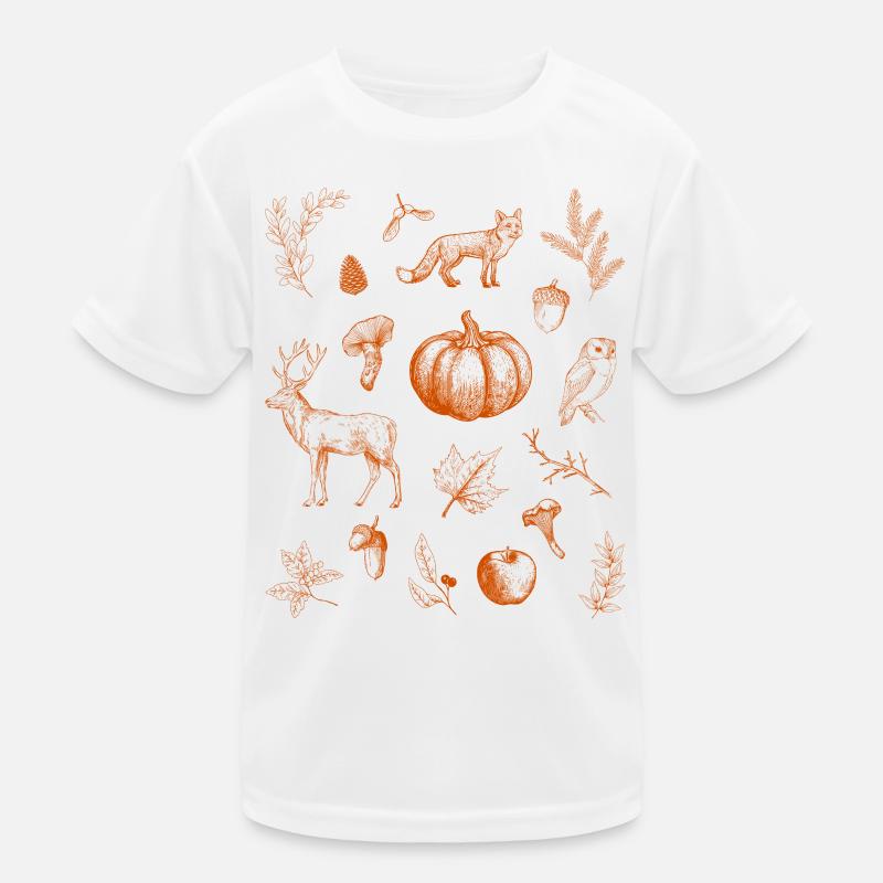 Cozy Fall Vibes Kids Functional T-Shirt