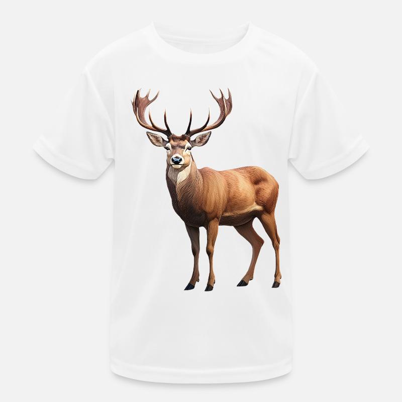 Hirsch Kinder Funktions-T-Shirt