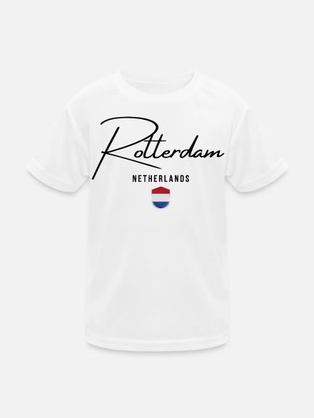 Rotterdam, Niederlande, ich liebe Rotterdam - Kinder Funktions-T-Shirt - Weiß - Vorne