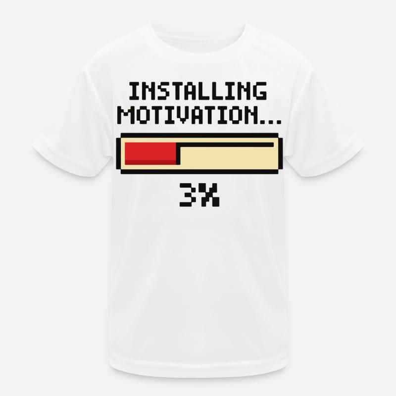 Installing Motivation Progress Kids Functional T-Shirt