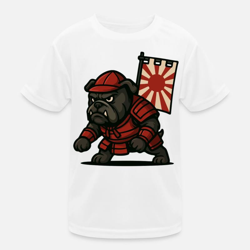 Bulldogge Samurai Rising Kinder Funktions-T-Shirt