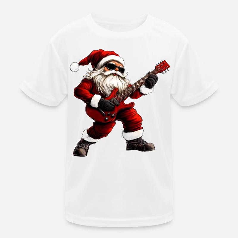E-Gitarristen Weihnachten Kinder Funktions-T-Shirt