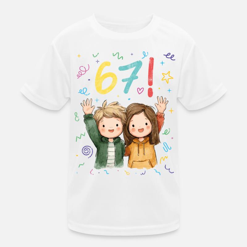 6 7 – Das fröhlichste Meme als Kinder-Design Kinder Funktions-T-Shirt