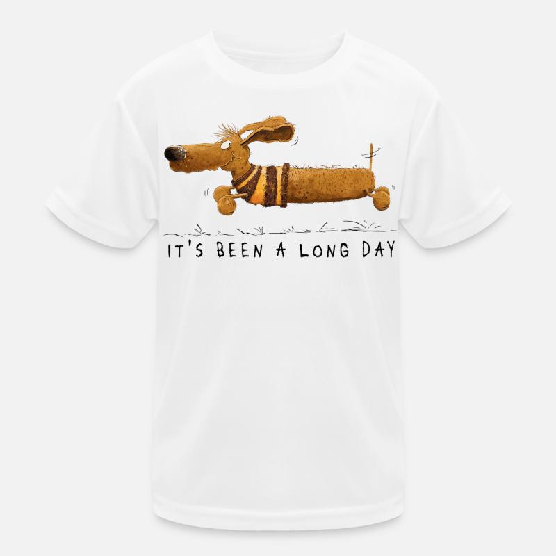 It’s Been a Long Day Lustiger Dackel Spruch  Kinder Funktions-T-Shirt