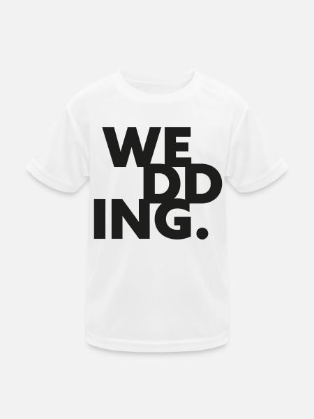 GIUDAN Berlin Collection: WEDDING - Kinder Funktions-T-Shirt - Weiß