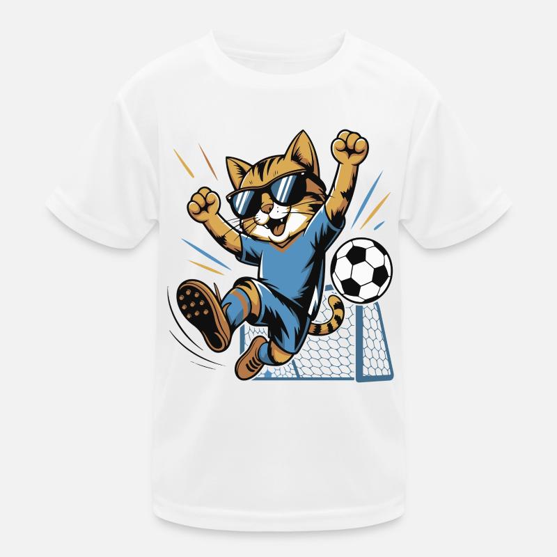 Cat Kicker Encourage dans les buts T-shirt sport Enfant