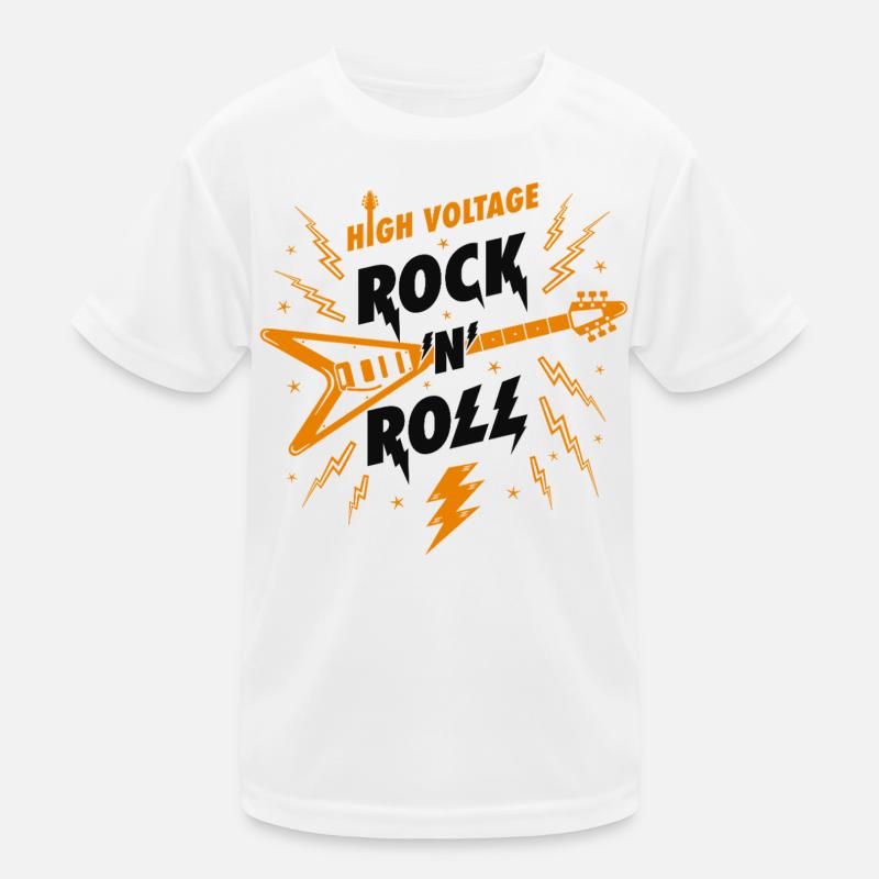 Guitare rock n roll haute tension T-shirt sport Enfant