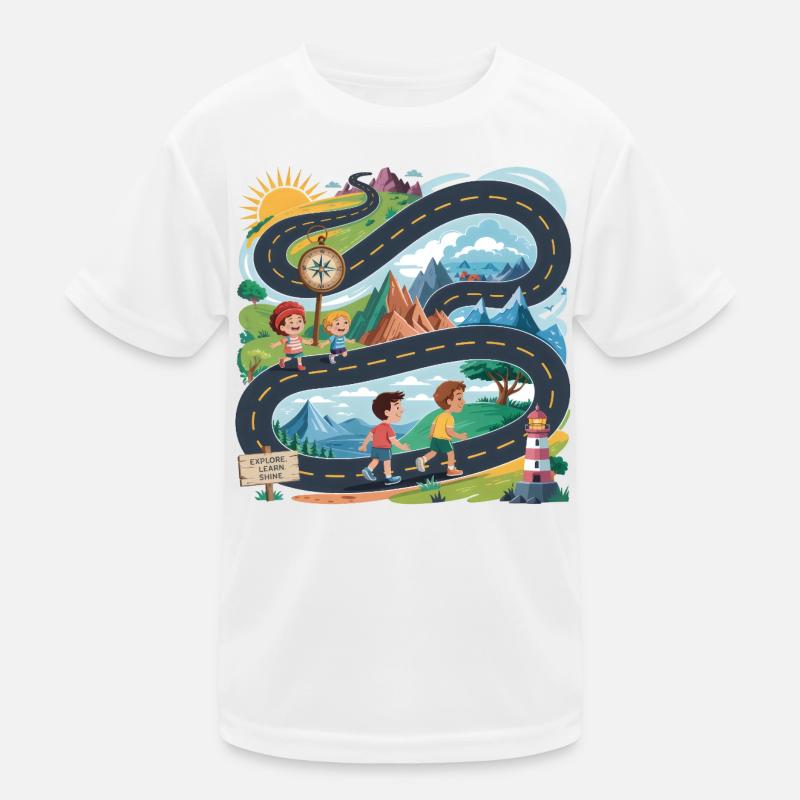 Explore Learn Shine Learning Kids School Kids Functional T-Shirt