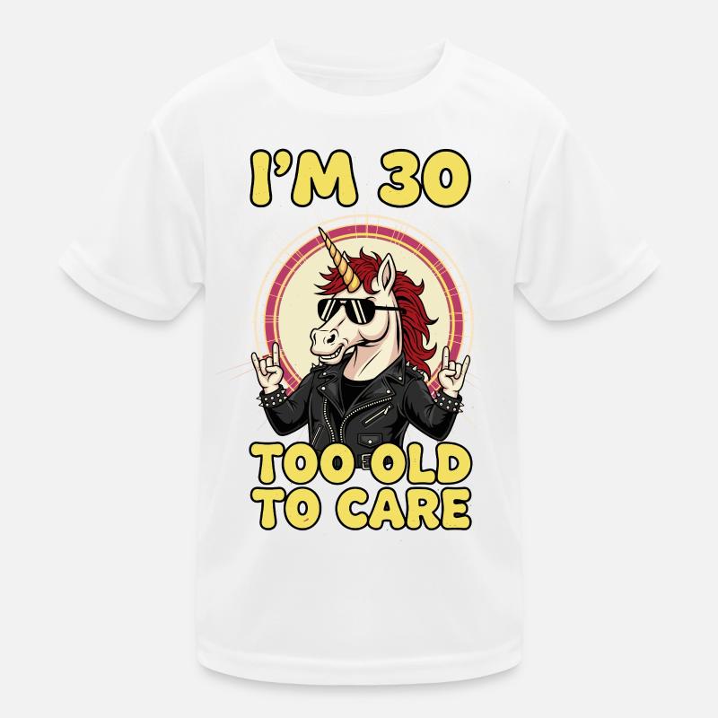30 Jahre Einhorn Glitzer Spruch 30. Geburtstag Kinder Funktions-T-Shirt