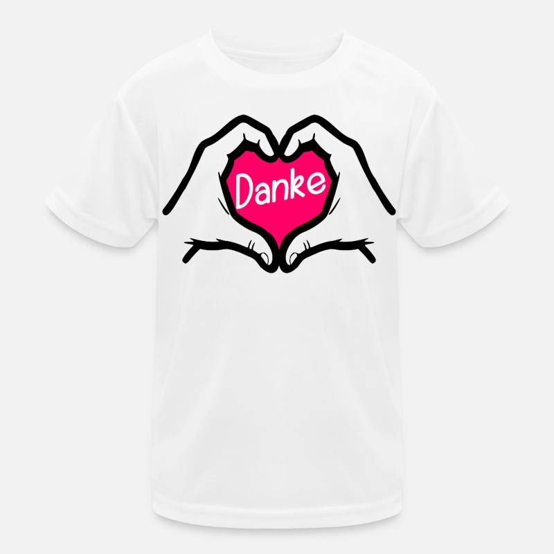 Dankeschön Danke HERZ Kinder Funktions-T-Shirt
