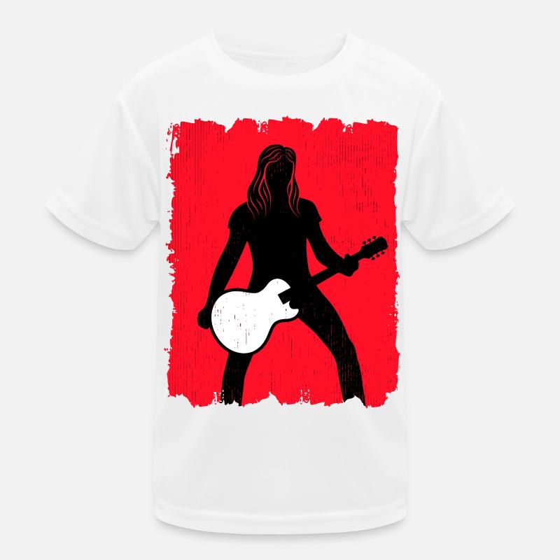 Affiche graffiti de la silhouette du guitariste T-shirt sport Enfant