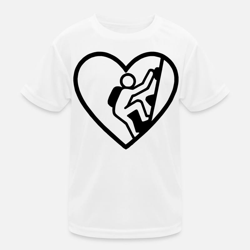 Heart Climbing – Vertical Passion Kids Functional T-Shirt