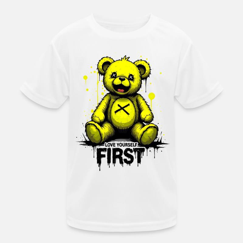 Aime-toi d’abord Teddy Bear Graffiti T-shirt sport Enfant