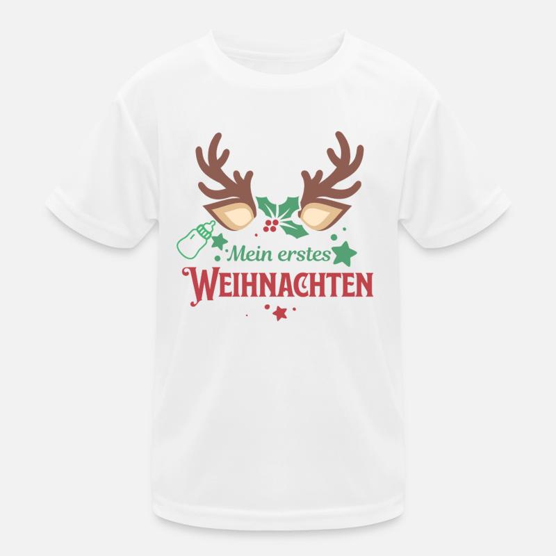 Mon premier Noël – Bébé Weihn rennes doux T-shirt sport Enfant