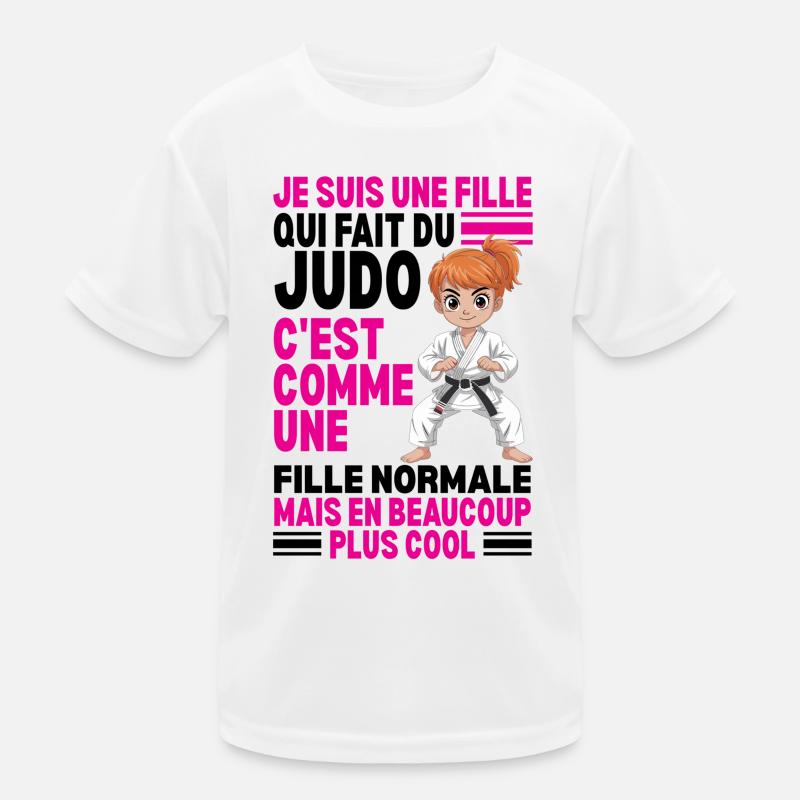 Ich bin ein Mädchen, das Judo praktiziert Kinder Funktions-T-Shirt
