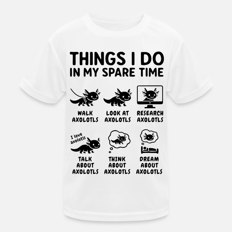 Lustiger Axolotl Hobby Spruch Freizeit Kinder Funktions-T-Shirt