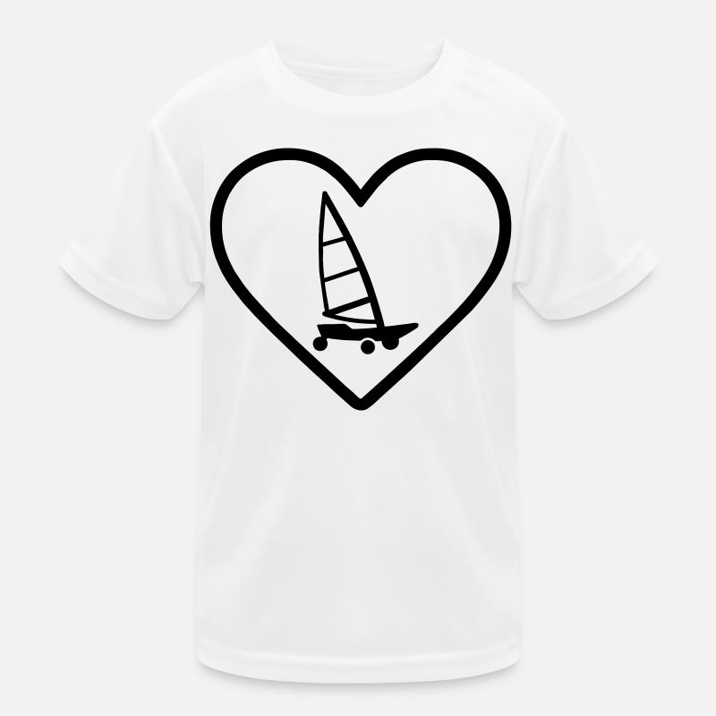 Cuore Carro A Vela – Passione Vento Kinder Funktions-T-Shirt