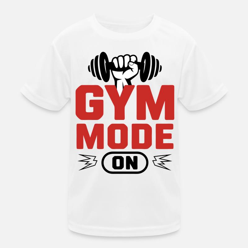 Gym Mode On Kids Functional T-Shirt