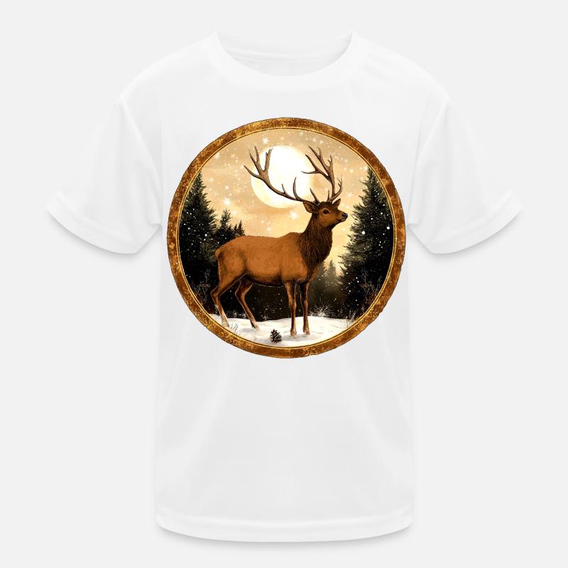 Cerf dans la neige T-shirt sport Enfant