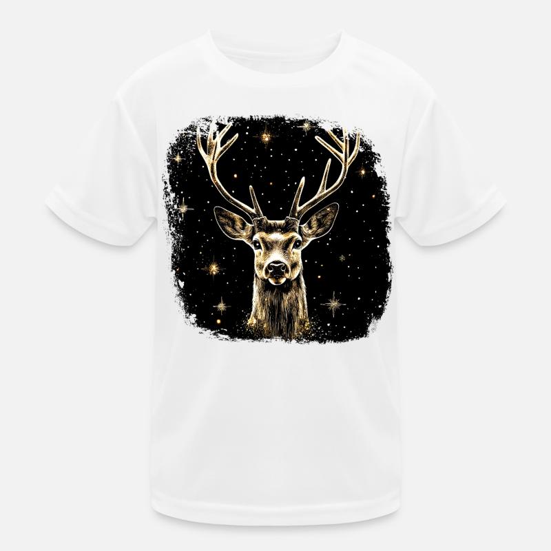Schöner Hirsch Kinder Funktions-T-Shirt