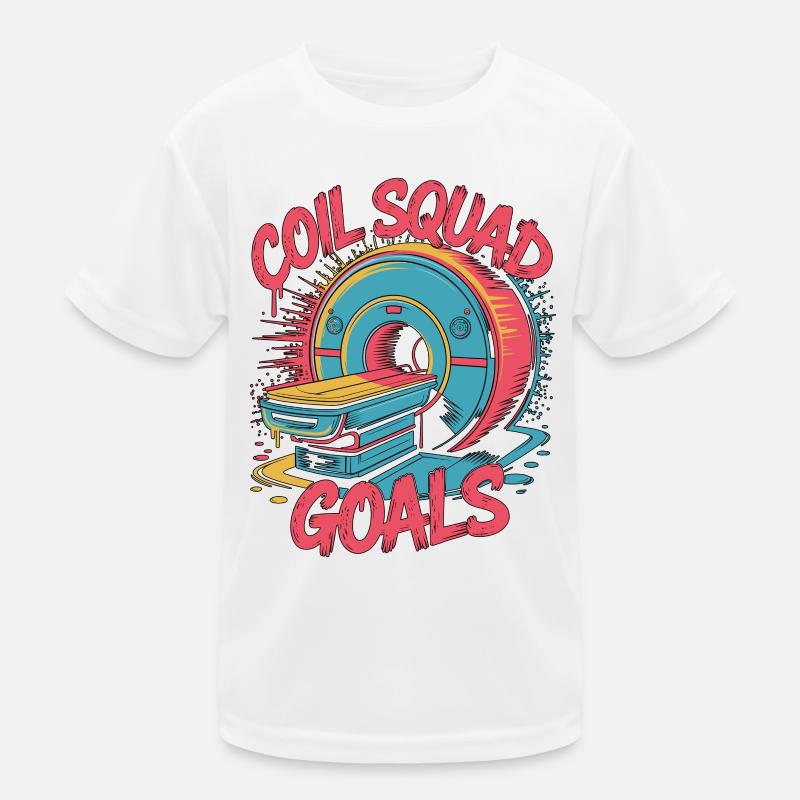 MRI Tech Coil Squad Goals Radiologist Rad Tech Kids Functional T-Shirt