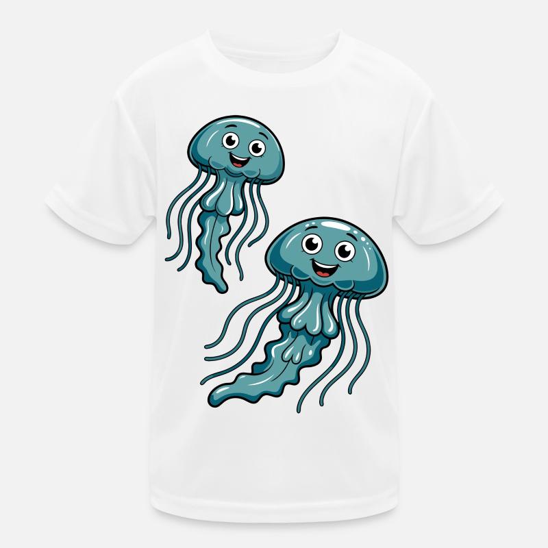 Quirliges Quallenduo Kinder Funktions-T-Shirt