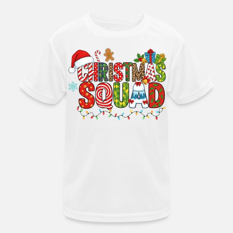 Christmas Squad Kinder Funktions-T-Shirt