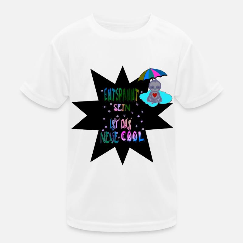 Relaxed-Star Sloth1 Kids Functional T-Shirt